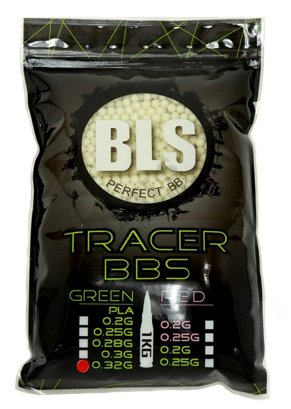Airsoftové kuličky BLS Tracer 0,32g 3120ks Glow in the Dark 