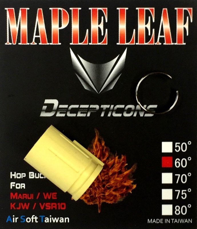 Airsoftový Hop-up gumový Decepticons 60° Maple Leaf Žltá 
