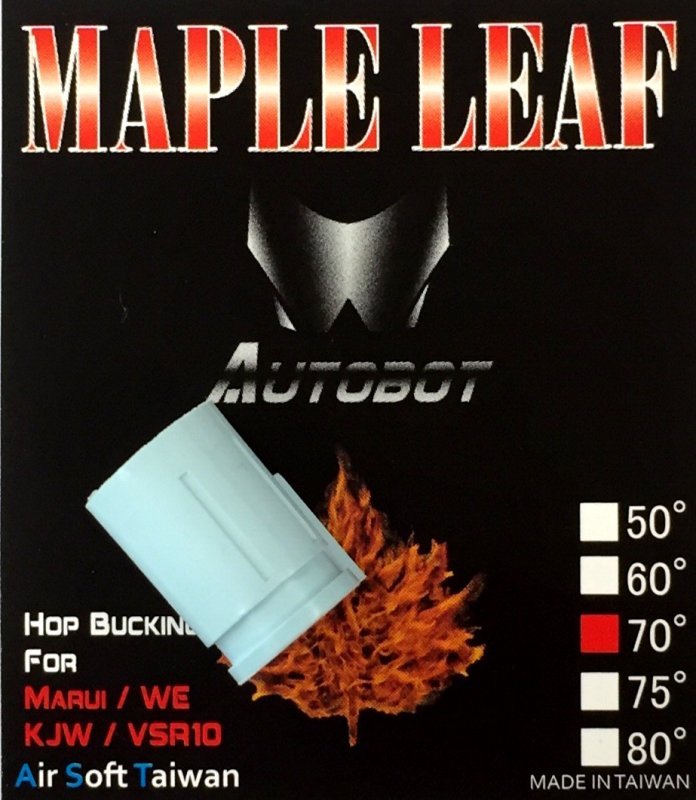 Airsoft Hop-up bucking Autobot 70° Maple Leaf Kék 