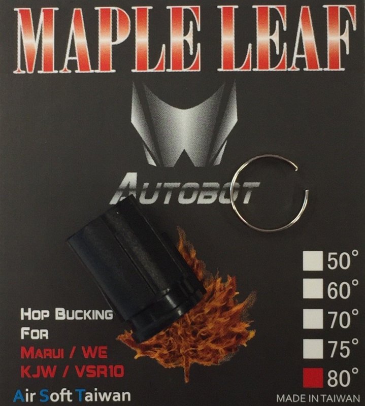 Airsoft Hop-up caoutchouc Autobot 80° Maple Leaf Noir 