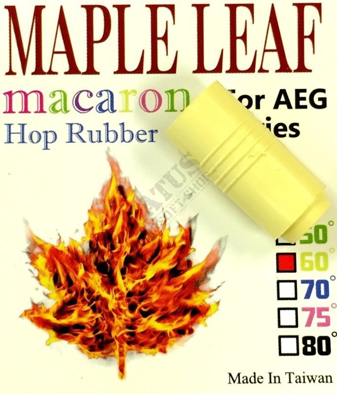 Airsoft Macaron Hop Up Rubber 60° Maple Leaf Žltá 