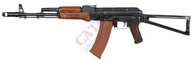 Airsoftová zbraň E&L AK ELAKS74N Essential Černo-hnědá 