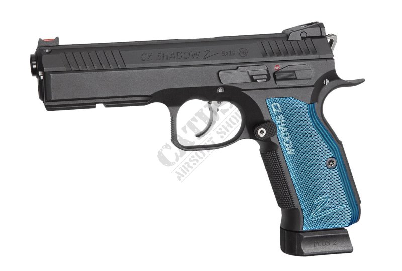 ASG vzduchová pistole CZ Shadow 2 4,5mm CO2 GBB Černo-modrá 