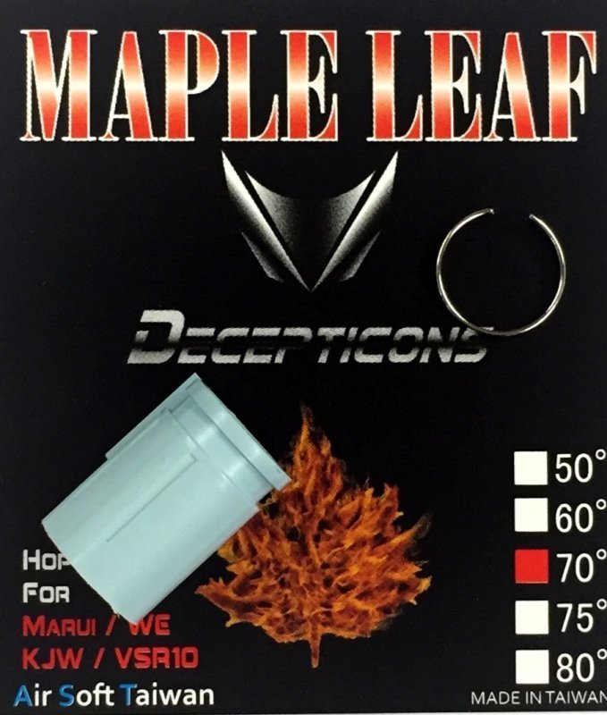 Airsoftový Hop-up gumový Decepticons 70° Maple Leaf Modrá 
