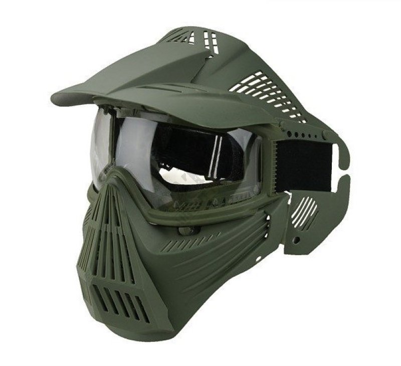 Skleněná maska Guardian v.2 Guerilla Tactical Oliva 