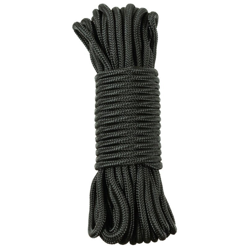 Špagetové lano 15m/5mm MFH černé